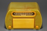 Rare Insert Grill FADA 652 ’Temple’ Catalin Radio - Onyx + Yellow